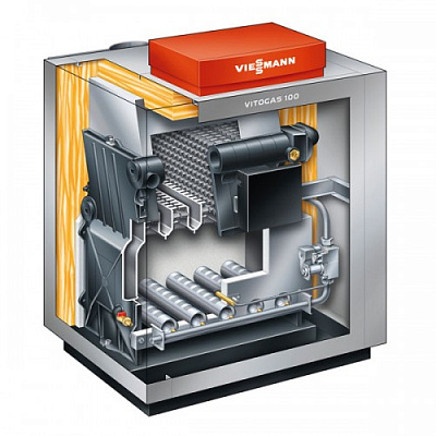 Напольный газовый котел отопления Viessmann Vitogas 100-F 42 кВт с Vitotronic 200 Тип KO2B GS1D882
