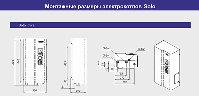 Электрический котёл отопления одноконтурный настенный ZOTA 9 Solo (SL3468420009)